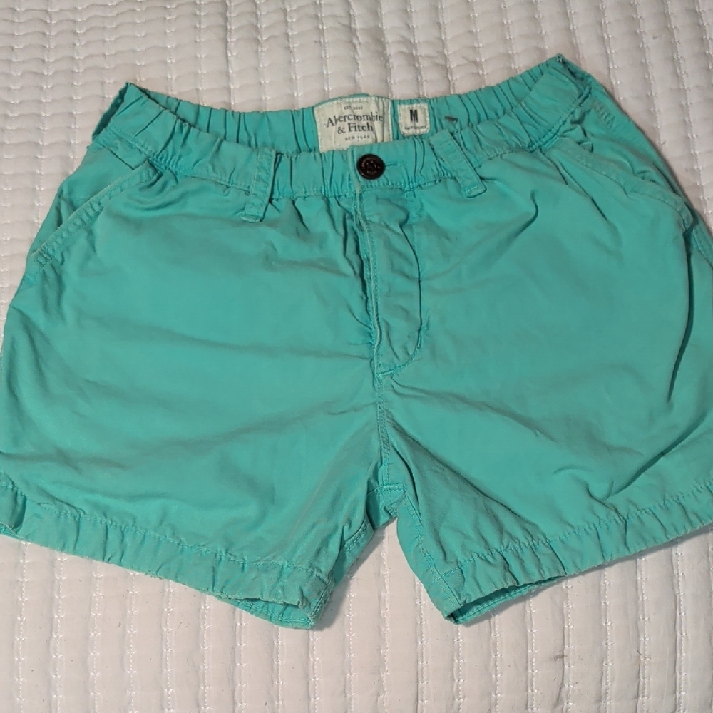 Abercrombie & Fitch Aqua Casual Shorts, 100% Cotton